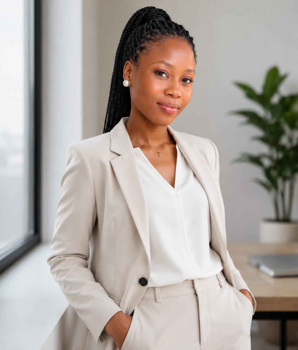Portrait of Bolanle — founder of Bolanle Insights Firm