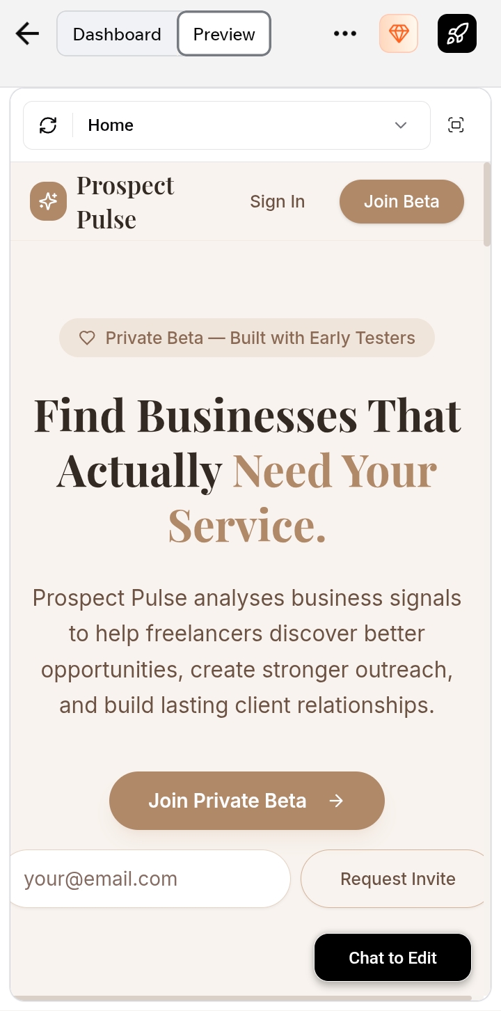 Prospect Pulse — product preview